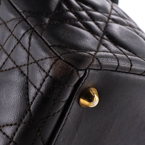 Christian Dior Large Lady Dior Bag Cannage Quilt Lambskin - Picture 7 of 7